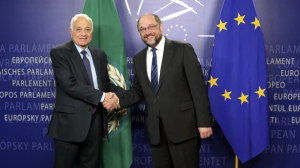 Nabil El Araby a Martin Schulz. PHOTO: © European Union 2015